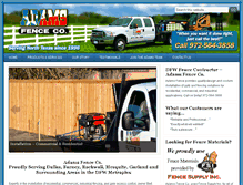 Tablet Screenshot of adamsfence.com